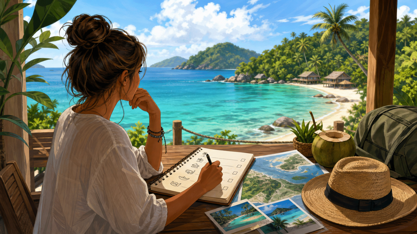 Supporting editorial scene for What to Expect on Your First Tropical Island Vacation